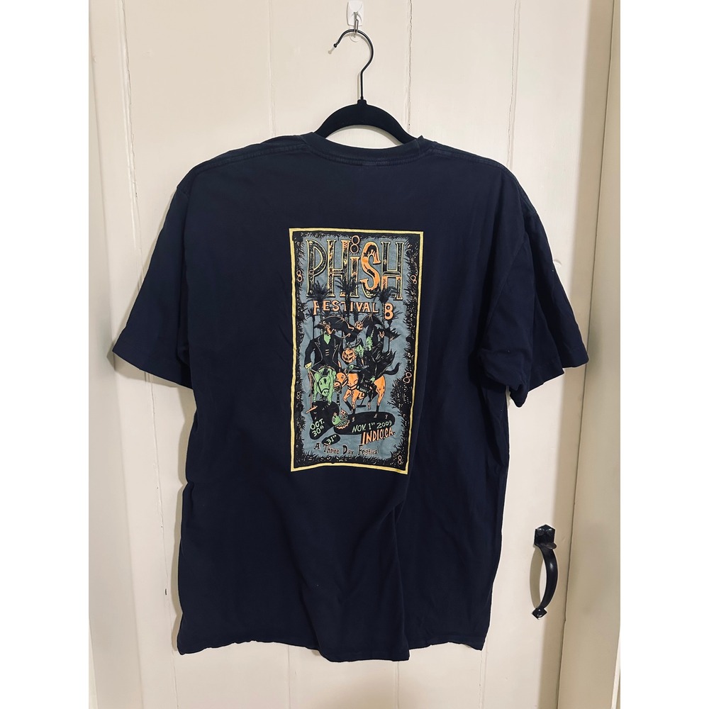 Phish Festival 8 T Shirt‎ Mens XL Navy Blue 2009 Concert Tee